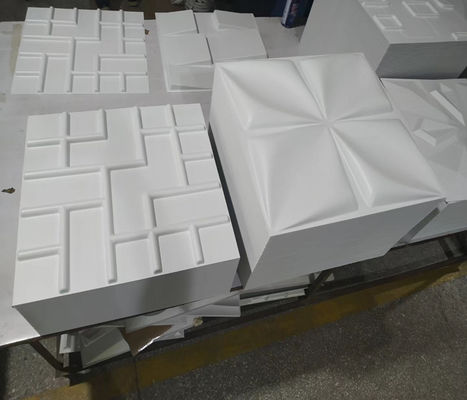 50 ซม. * 50 ซม. สีเขียวความแข็งแรงสูง 3D PVC ผนังตกแต่งสำหรับพื้นหลังทีวี