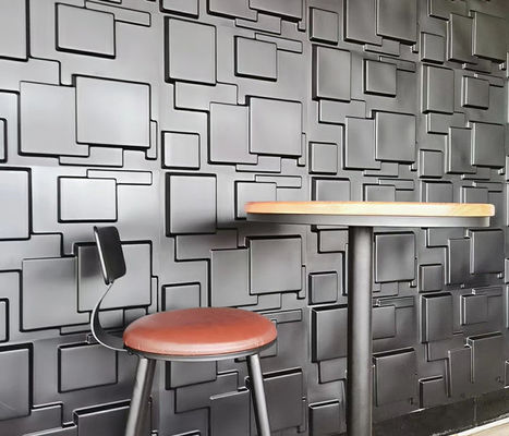 Weave Shap Matt White แผงตกแต่งผนัง PVC 3D ทำความสะอาดง่ายสำหรับตกแต่งผนังไนท์คลับ